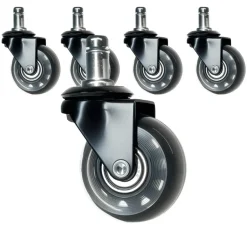 Skate wielen voor bureaustoel - Set van 5 - 50 mm