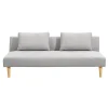Slaapbank Perth - licht grijs - 74x180x86 cm
