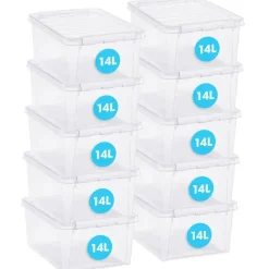 SmartStore Stevige Opbergbox 14L Set van 2 - 40x30x18cm