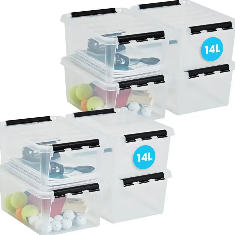 SmartStore Stevige Opbergbox 14L Set van 6 - 40x30x18cm