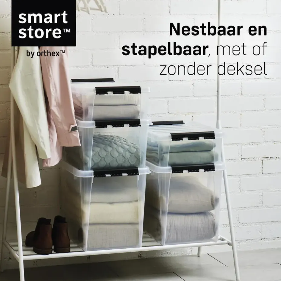 SmartStore Stevige Opbergbox 14L Set van 6 - 40x30x18cm