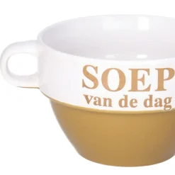 Soepkommen - Soep van de dag - Cappuccino bruin - Stapelbaar