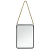 Spiegel Jonas - zwart - 40x25x3 cm