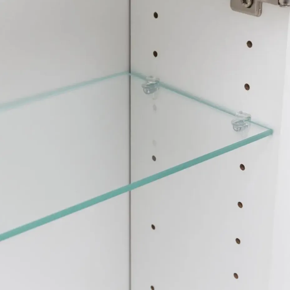 Spiegelkast Bobbi 60cm model 2 3 deuren & ledverlichting - wit
