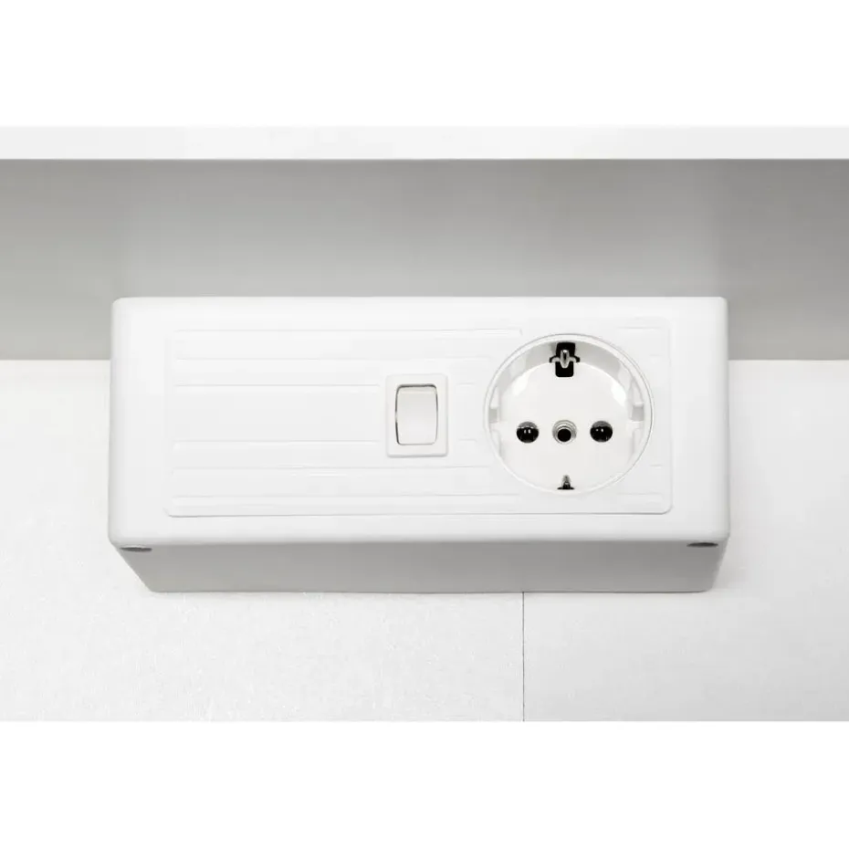 Spiegelkast Bobbi 60cm model 2 3 deuren & ledverlichting - wit