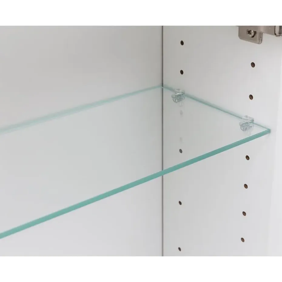 Spiegelkast Bobbi 60cm model 2 3 deuren & ledverlichting - wit