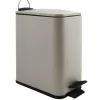 Spirella Pedaalemmer Paris - beige - 5L - metaal - 28x14x29 cm