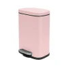 Spirella Pedaalemmer Venice - lichtroze - 5L - metaal - 21x30 cm
