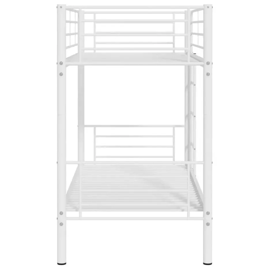 Stapelbed Dixie 90x200cm - metaal - mat wit