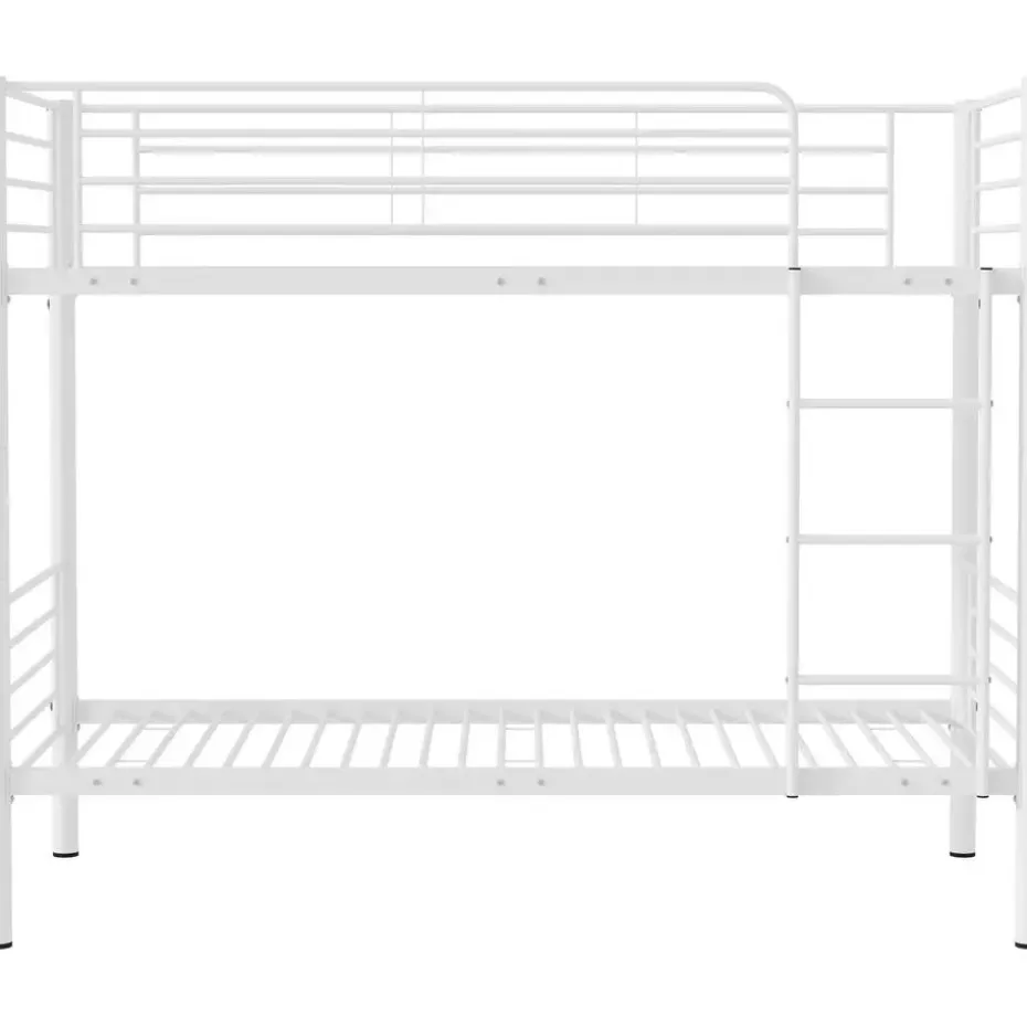 Stapelbed Dixie 90x200cm - metaal - mat wit