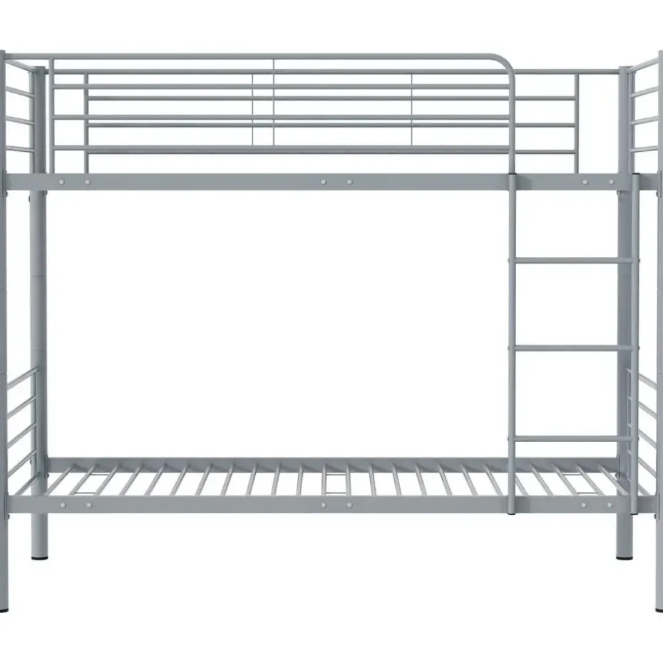 Stapelbed Dixie 90x200cm - metaal - mat grijs