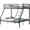 Stapelbed Trixie 90x200 & 140x200 - metaal - mat zwart