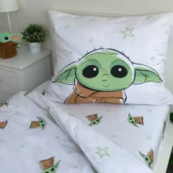 Star Wars Dekbedovertrek Baby Yoda - Eenpersoons - 140 x 200 cm - Katoen
