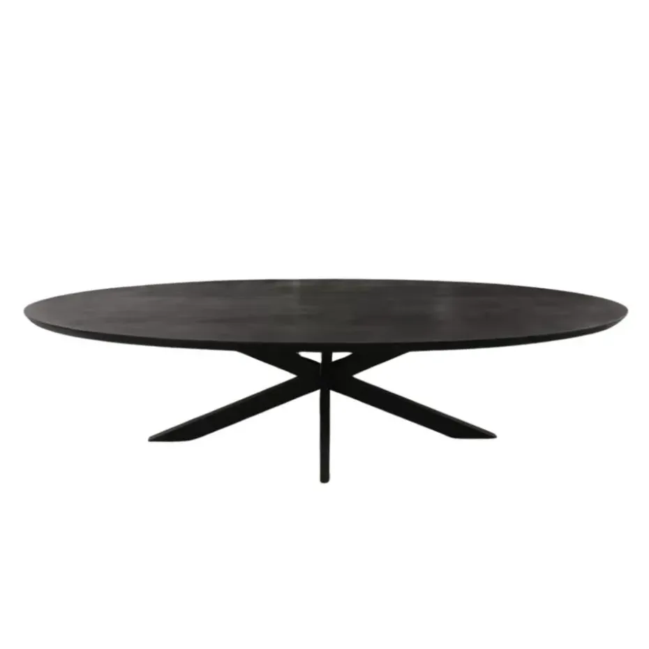 Starfurn - Eettafel Brandy - Zwart - 120x300x76 cm