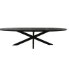 Starfurn - Eettafel Brandy - Zwart - 110x240x76 cm