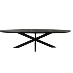Starfurn - Eettafel Brandy - Zwart - 110x240x76 cm