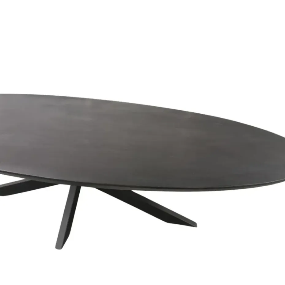 Starfurn - Eettafel Brandy - Zwart - 110x240x76 cm