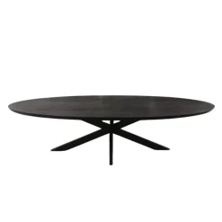 Starfurn - Eettafel Brandy - Zwart - 100x210x76 cm