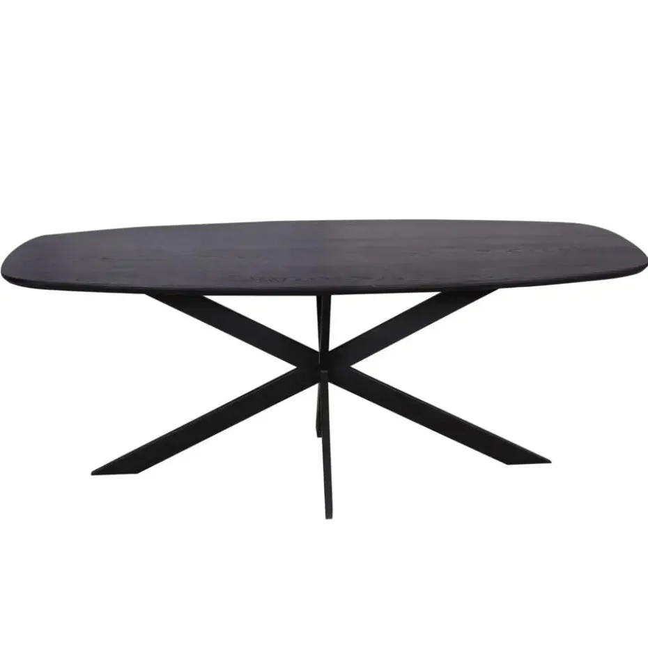 Starfurn - Eettafel Ferris - Zwart - 100x200x76 cm
