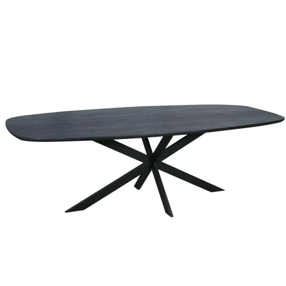 Starfurn - Eettafel Ferris - Zwart - 110x240x76 cm