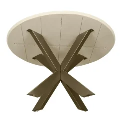 StarFurn - Eettafel Madison ø150 cm - zand/brons