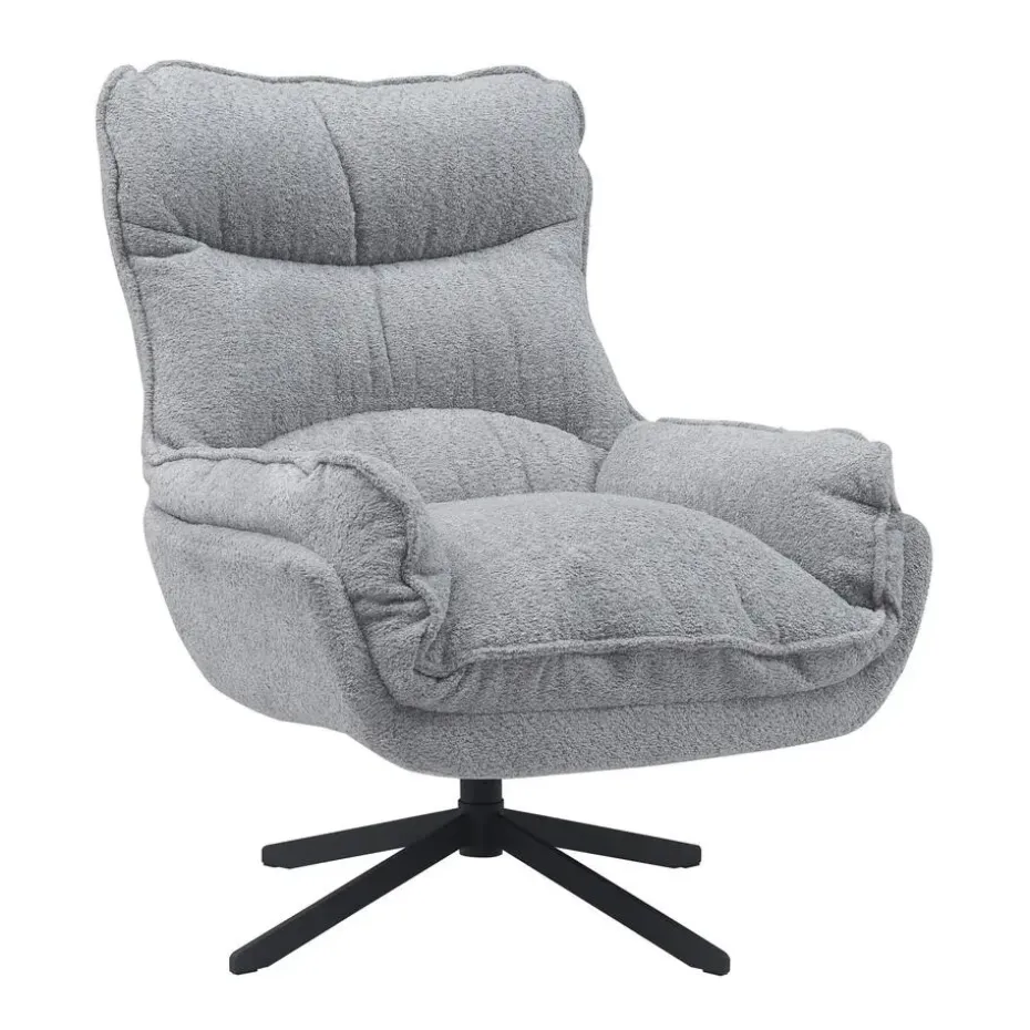 Starfurn - Fauteuil Vera - Grijs - 83x115x59 cm