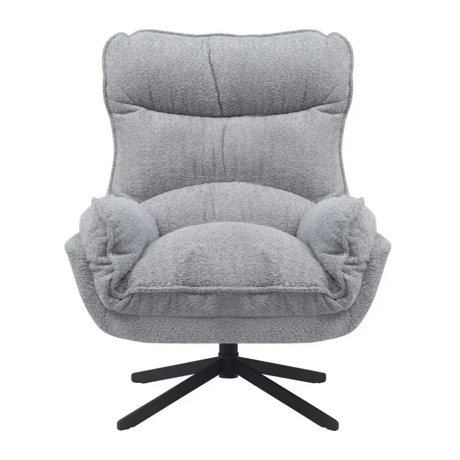 Starfurn - Fauteuil Vera - Grijs - 83x115x59 cm