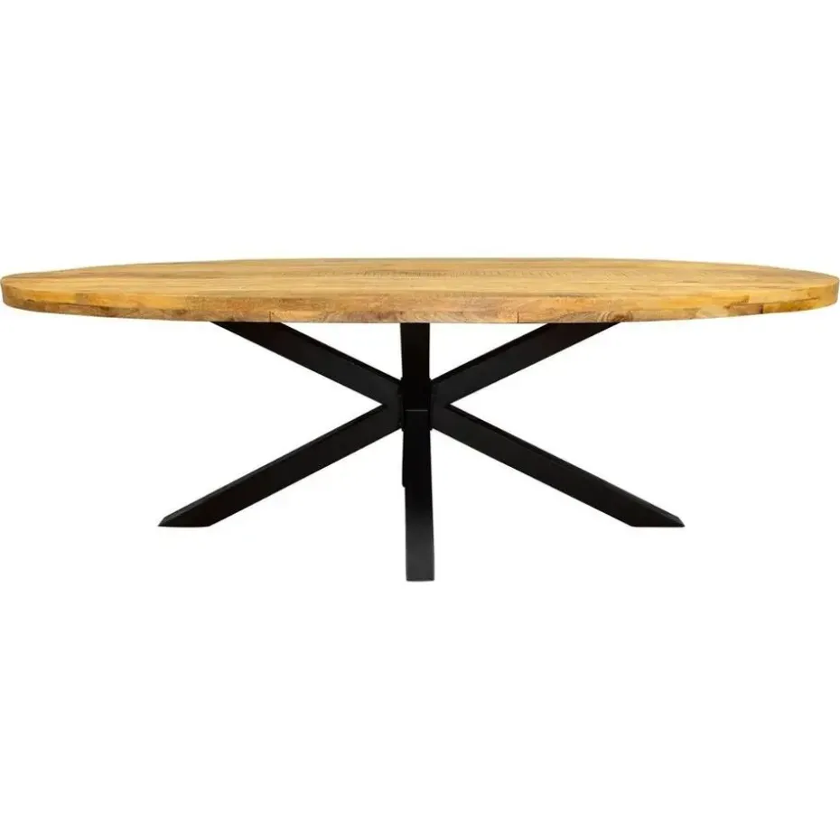 StarFurn - Ovale eettafel Denver - 160 cm - naturel