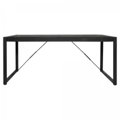 StarFurn - Rechthoekige eettafel Boaz - 200 cm - zwart