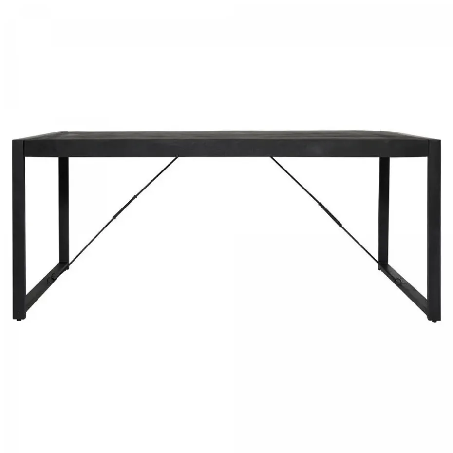StarFurn - Rechthoekige eettafel Boaz - 200 cm - zwart