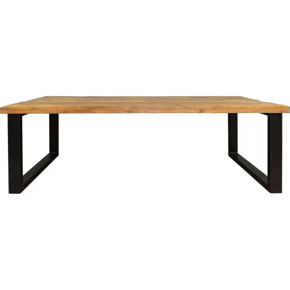 StarFurn - Rechthoekige eettafel Denver - 200 cm - naturel - U-poot