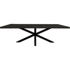 StarFurn - Rechthoekige eettafel Denver - 200 cm - zwart