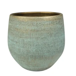Steege Plantenpot - moderne look - blauw - 31 x 28 cm