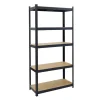 Stellingkast / Magazijnstelling - Zwart - 5 planken