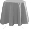 Stof Textiles Tafelkleed - Dia 180 cm - grijs - Tafellaken