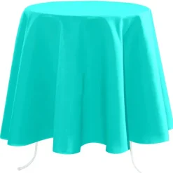 Stof Textiles Tafelkleed - Dia 180 cm - turquoise - Tafellaken