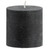 Stompkaars rustiek - zwart - 7xØ7 cm