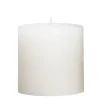 Stompkaars rustiek Sfeer - wit - 10 cm