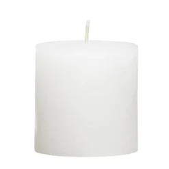 Stompkaars rustiek Sfeer - wit - 7 cm