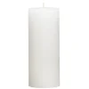 Stompkaars rustiek Sfeer - wit - 17 cm