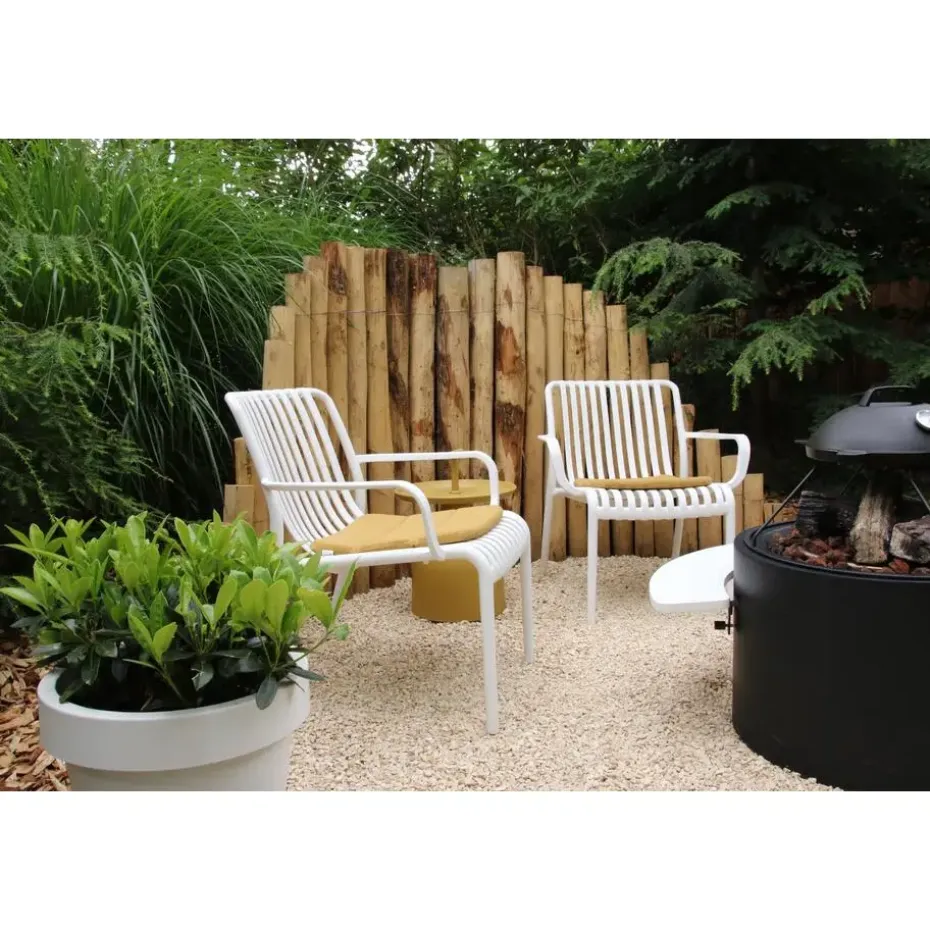 Stripe Loungestoel - Wit