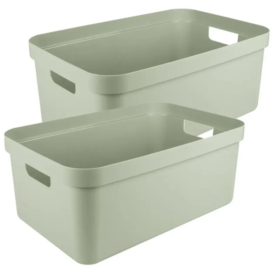 Sunware opbergbox Sigma - kunststof - 45L - lichtgroen