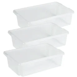 Sunware opslagbox kunststof - 30L - transparant - 59x39x17cm