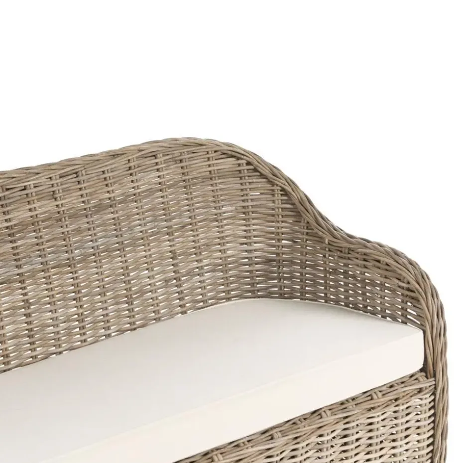 SUSUA - Tuinbank - Gebroken wit - Rotan