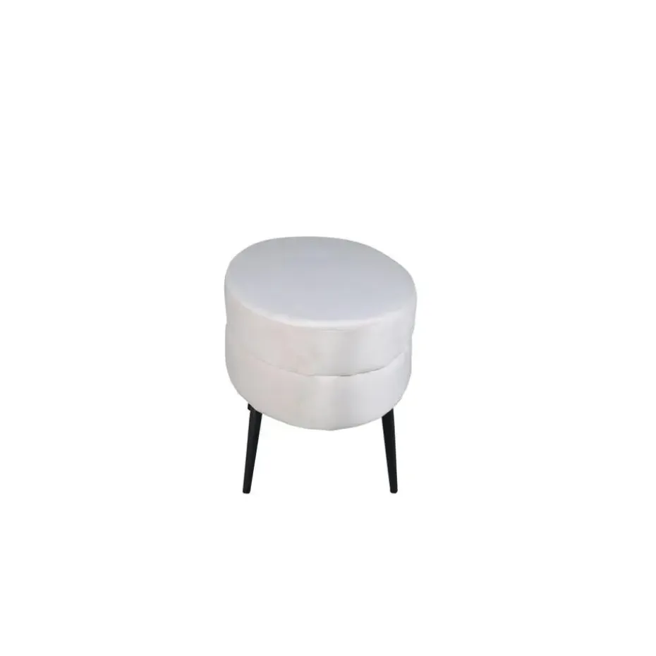 Svea - Axel hocker - velvet - beige
