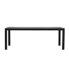 Svea - Farid tuintafel - 205 x 90 x 74 cm - zwart