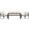 Svea - Fatima loungeset - zwart/beige