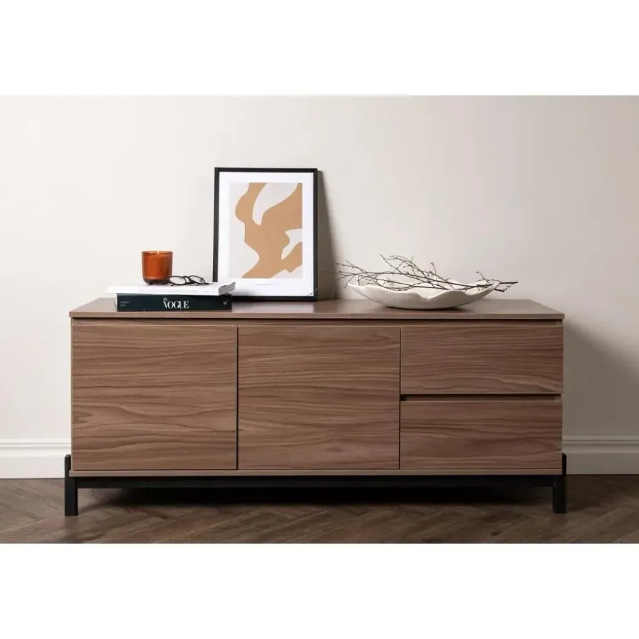 Svea - Niko dressoir - 138 cm - walnoot