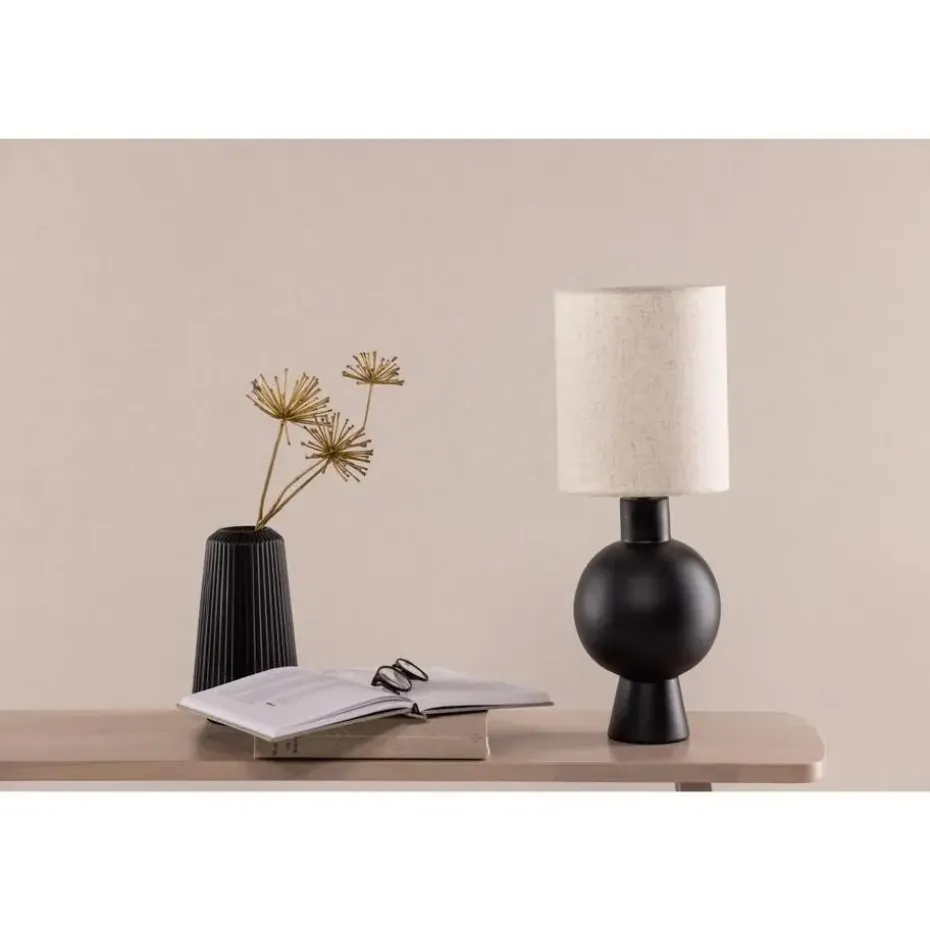 Svea - Niva ronde tafellamp - beige