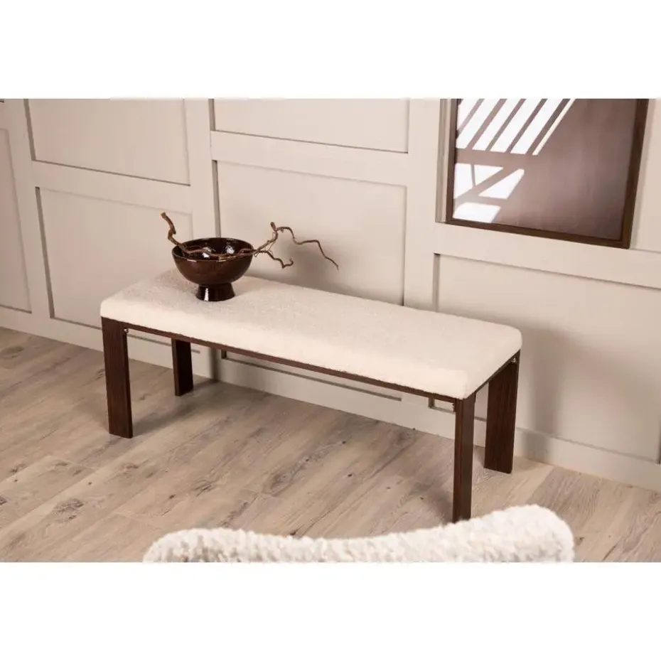 Svea - Noemi eetkamerbank - teddy - 120 cm